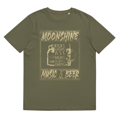 Luke L Duke - Moonshine - T-shirt unisexe en coton biologique