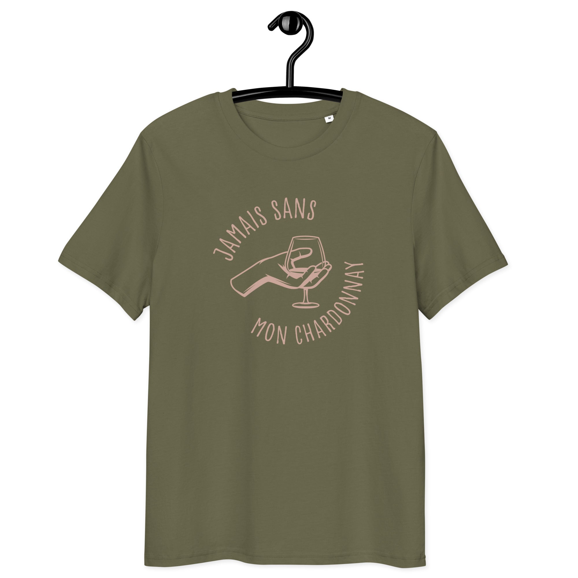 Jamais sans mon chardonnay - T-shirt unisexe en coton biologique