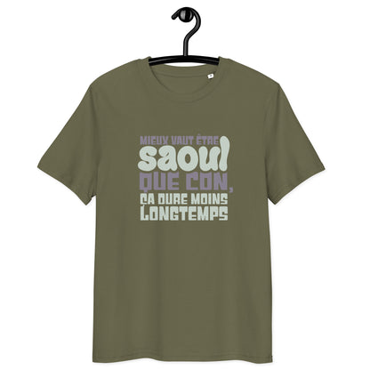Mieux vaut être saoul - T-shirt unisexe en coton biologique