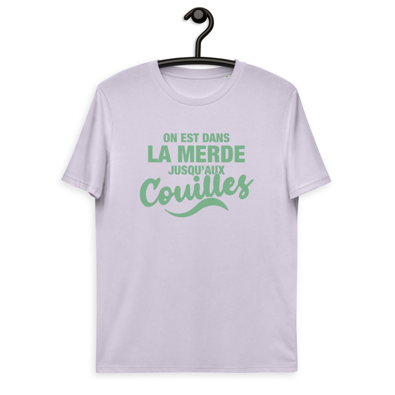Dans la merde - T-shirt unisexe en coton biologique