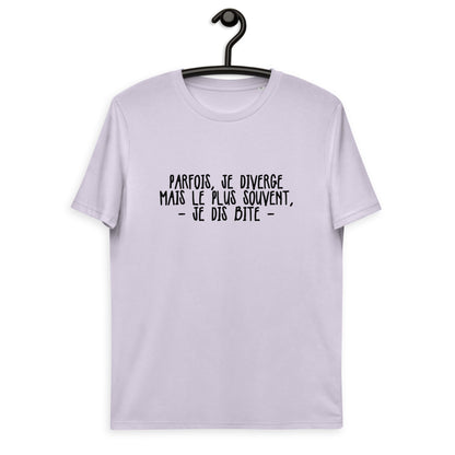 Parfois, je diverge - T-shirt unisexe en coton biologique