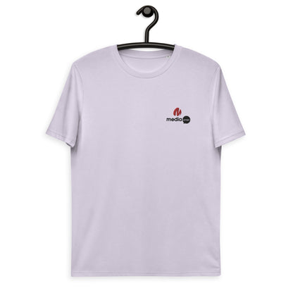 Media Group - Pro - T-shirt unisexe en coton biologique - Brodé Coeur