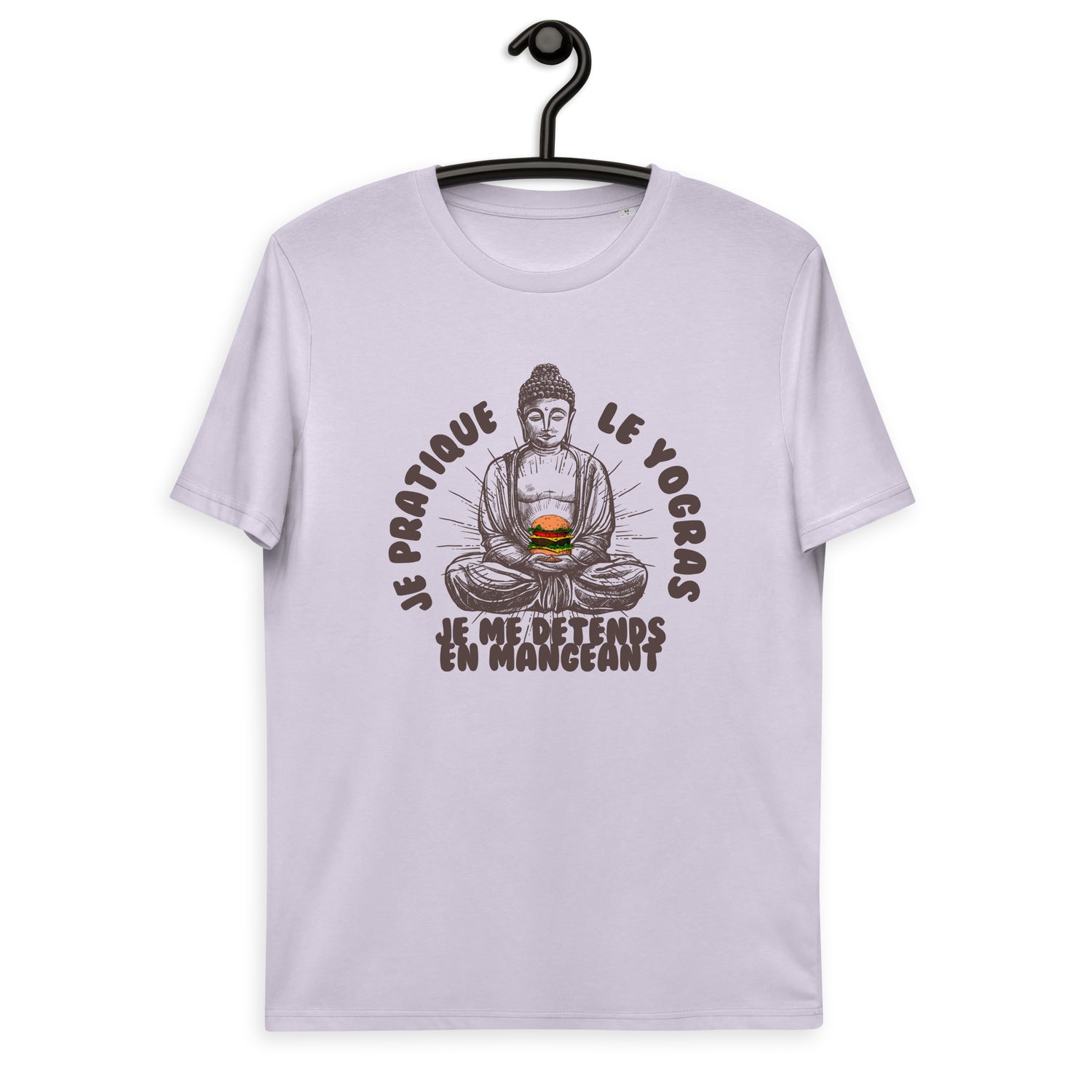 Je pratique le yogras -T-shirt unisexe en coton biologique