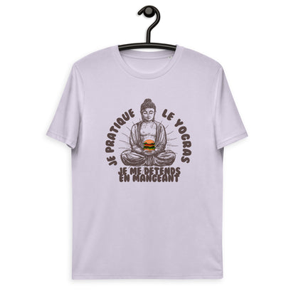 Je pratique le yogras -T-shirt unisexe en coton biologique