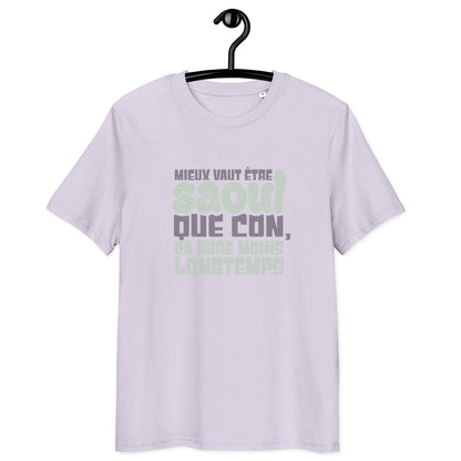 Mieux vaut être saoul - T-shirt unisexe en coton biologique