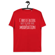 L'abus d'alcool - T-shirt unisexe en coton biologique