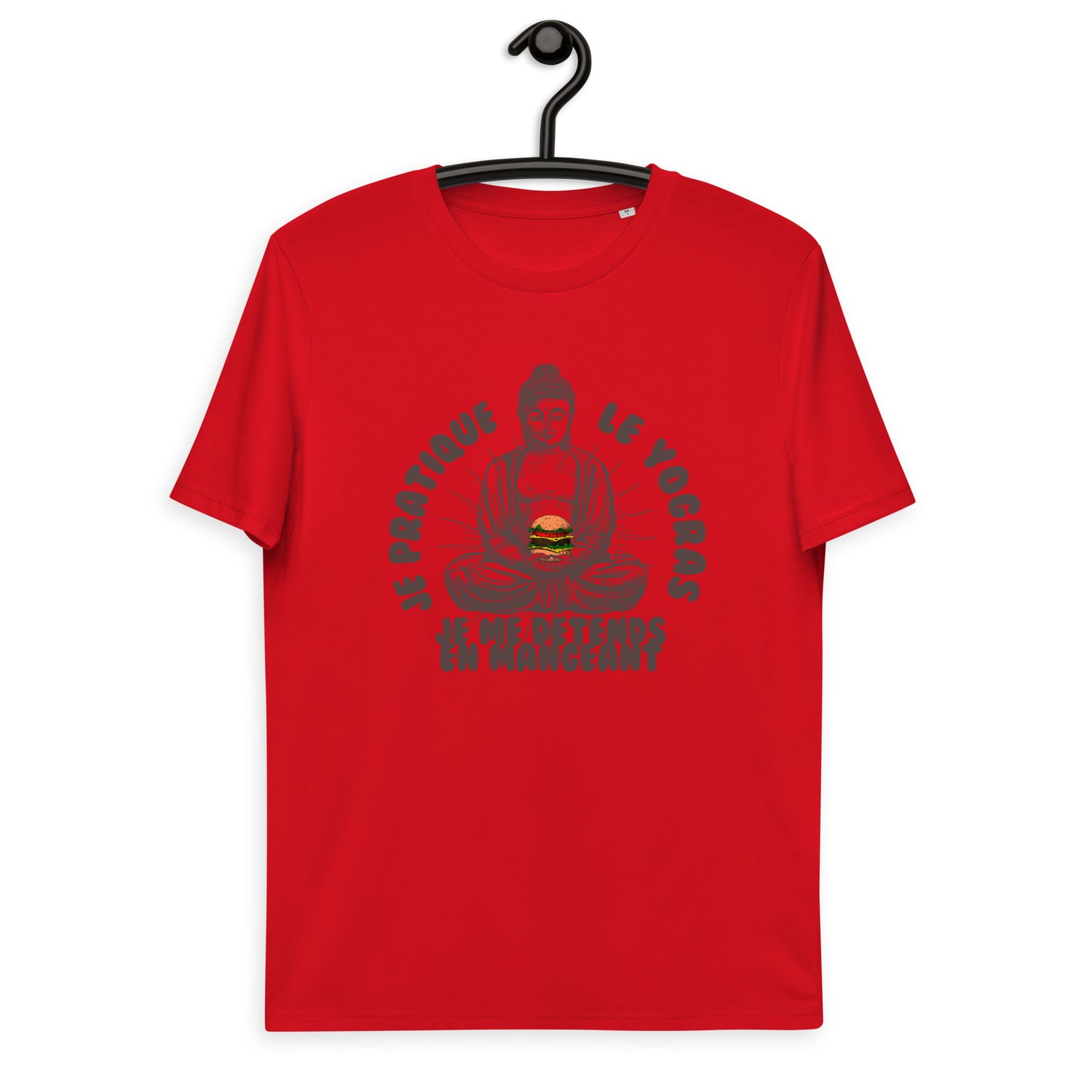 Je pratique le yogras -T-shirt unisexe en coton biologique
