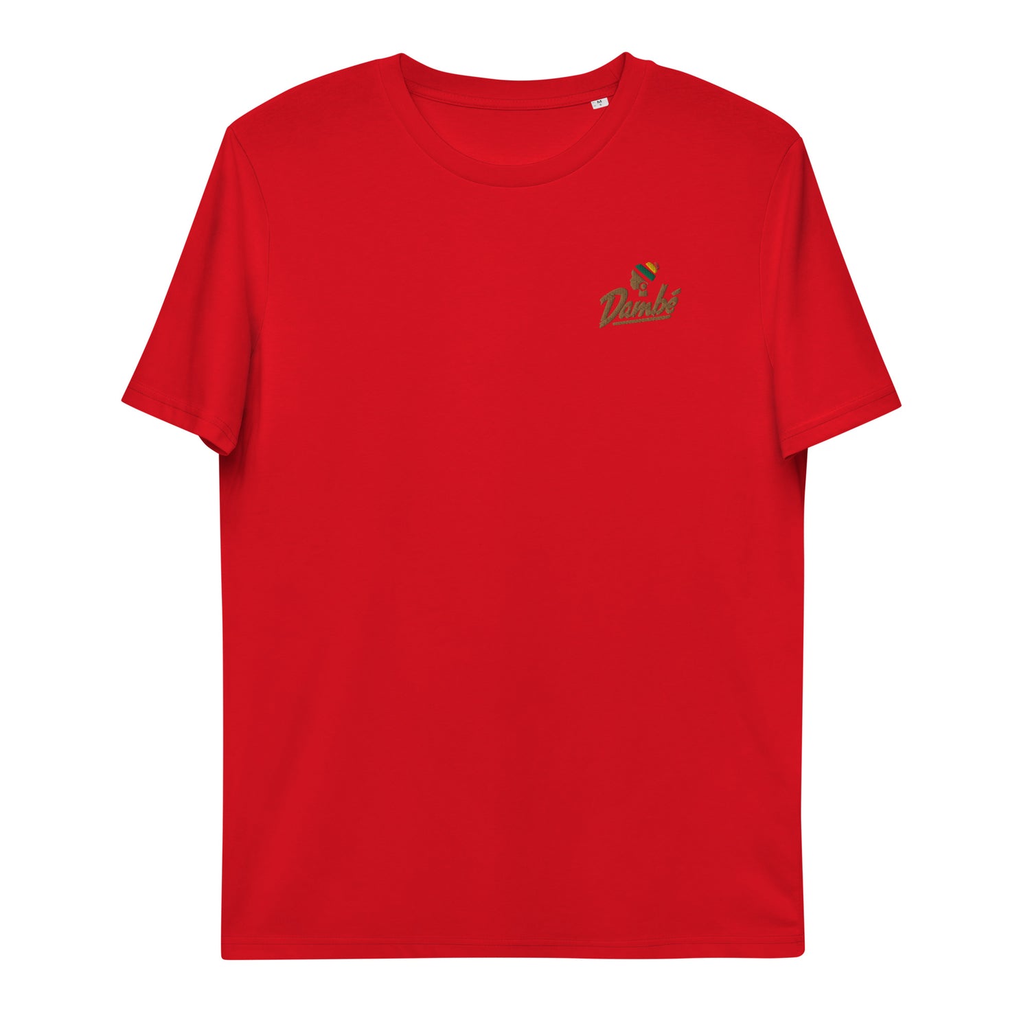 Dambé visage - T-shirt unisexe en coton biologique brodé