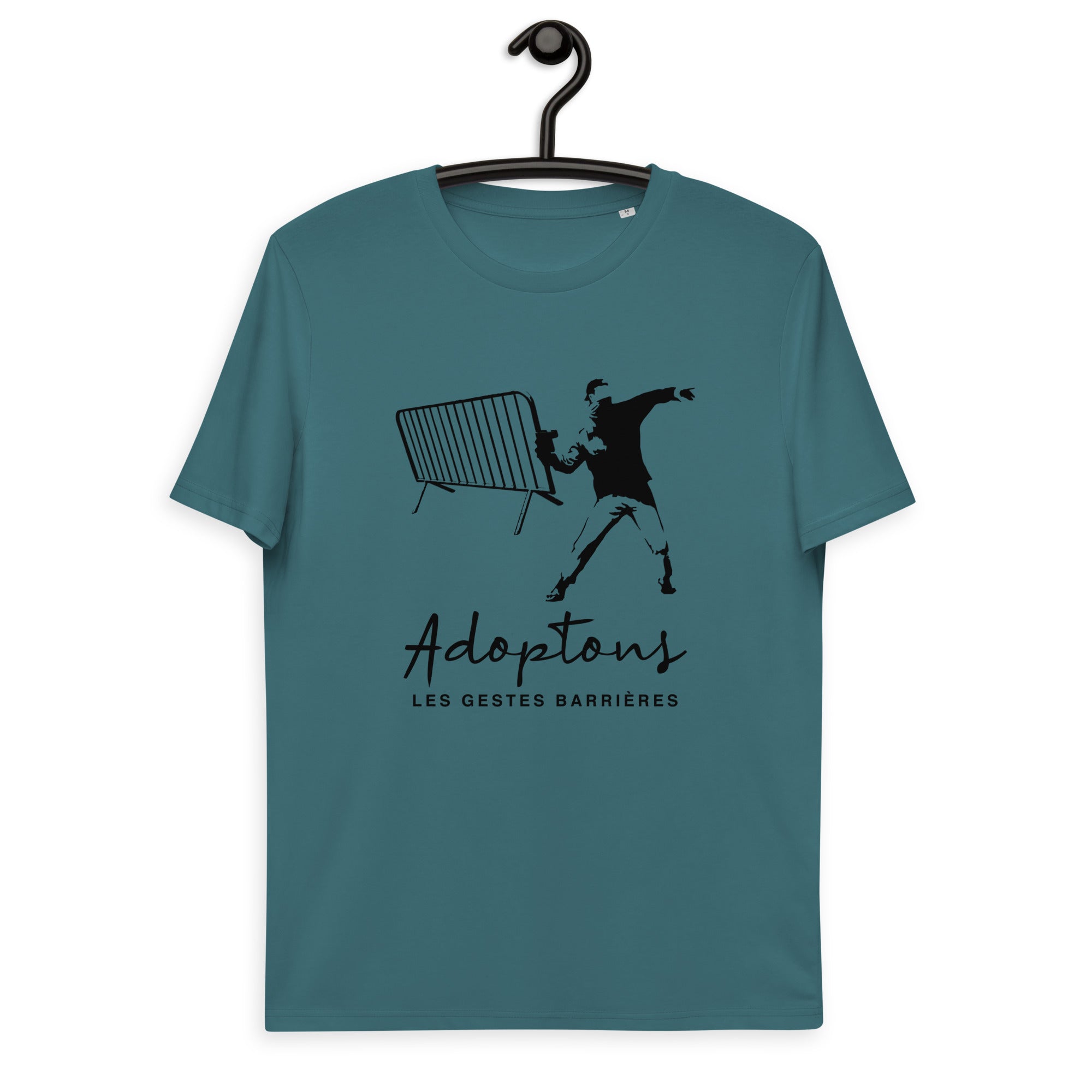 Les gestes barrières - T-shirt unisexe en coton biologique