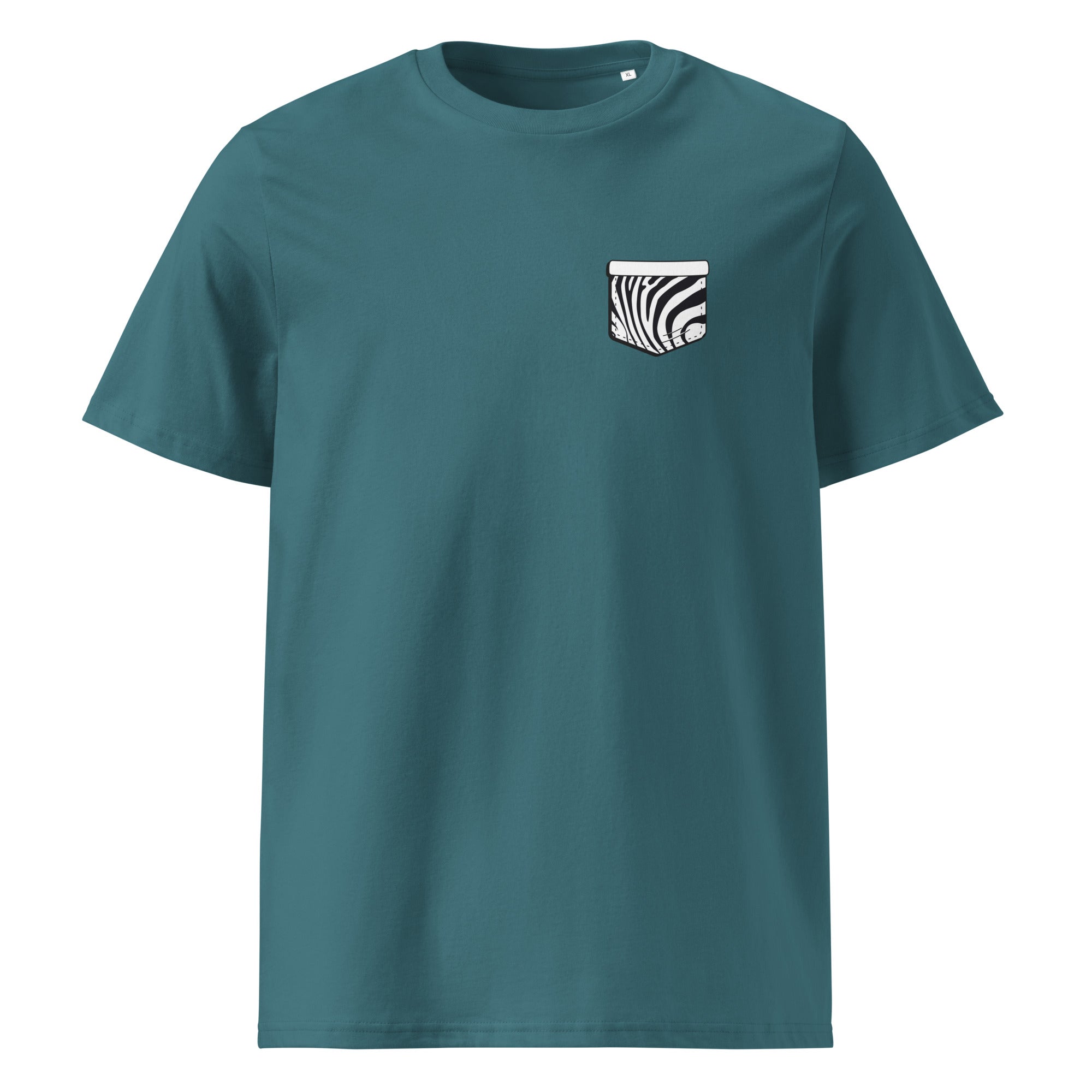 Zebre Pocket - T-shirt unisexe en coton biologique
