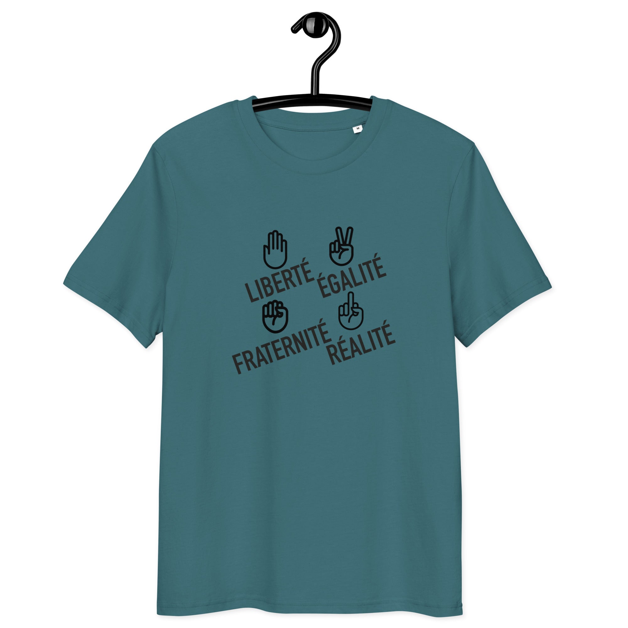 Liberté égalité fraternité réalité  - T-shirt unisexe en coton biologique