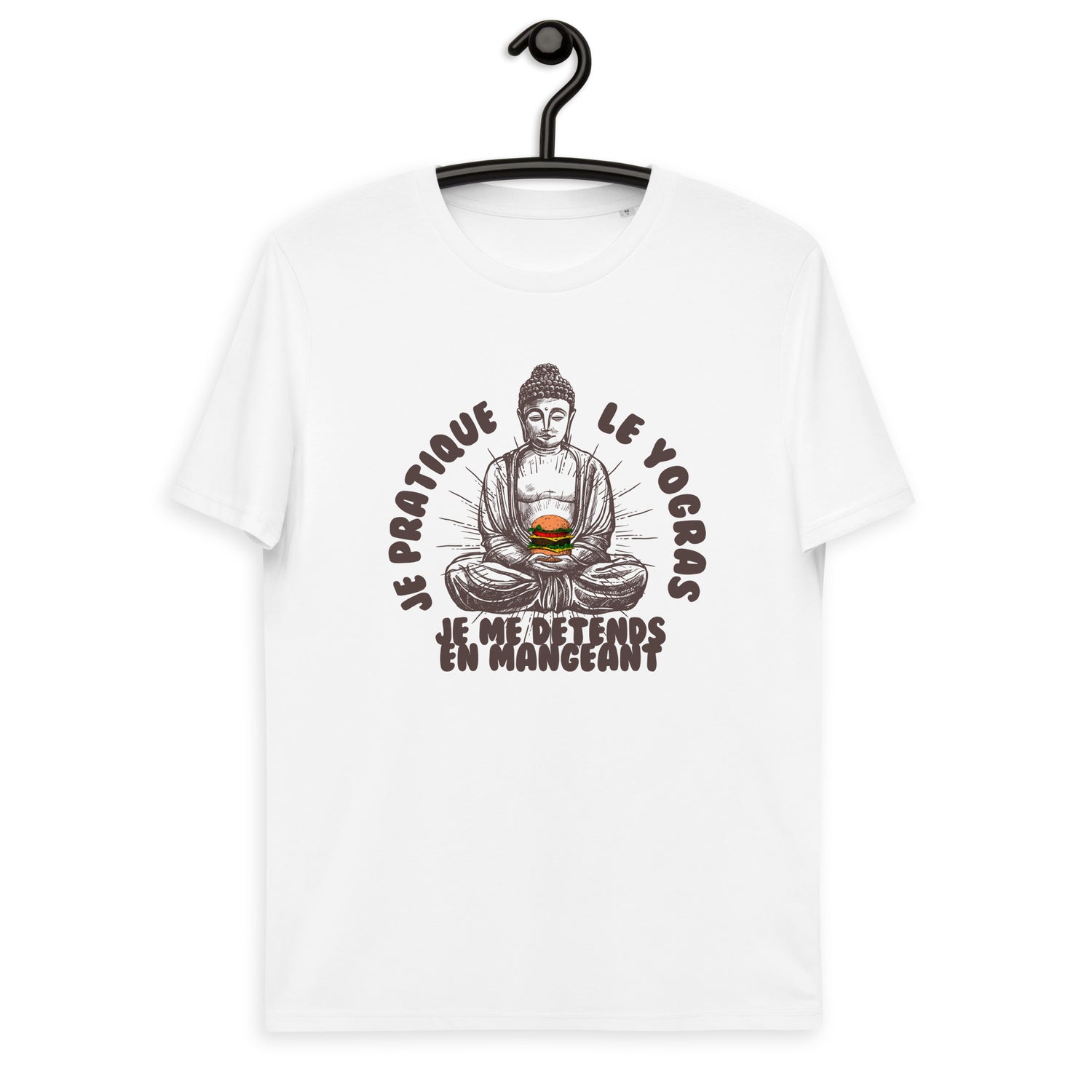 Je pratique le yogras -T-shirt unisexe en coton biologique