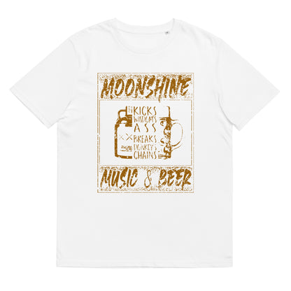 Luke L Duke - Moonshine - T-shirt unisexe en coton biologique
