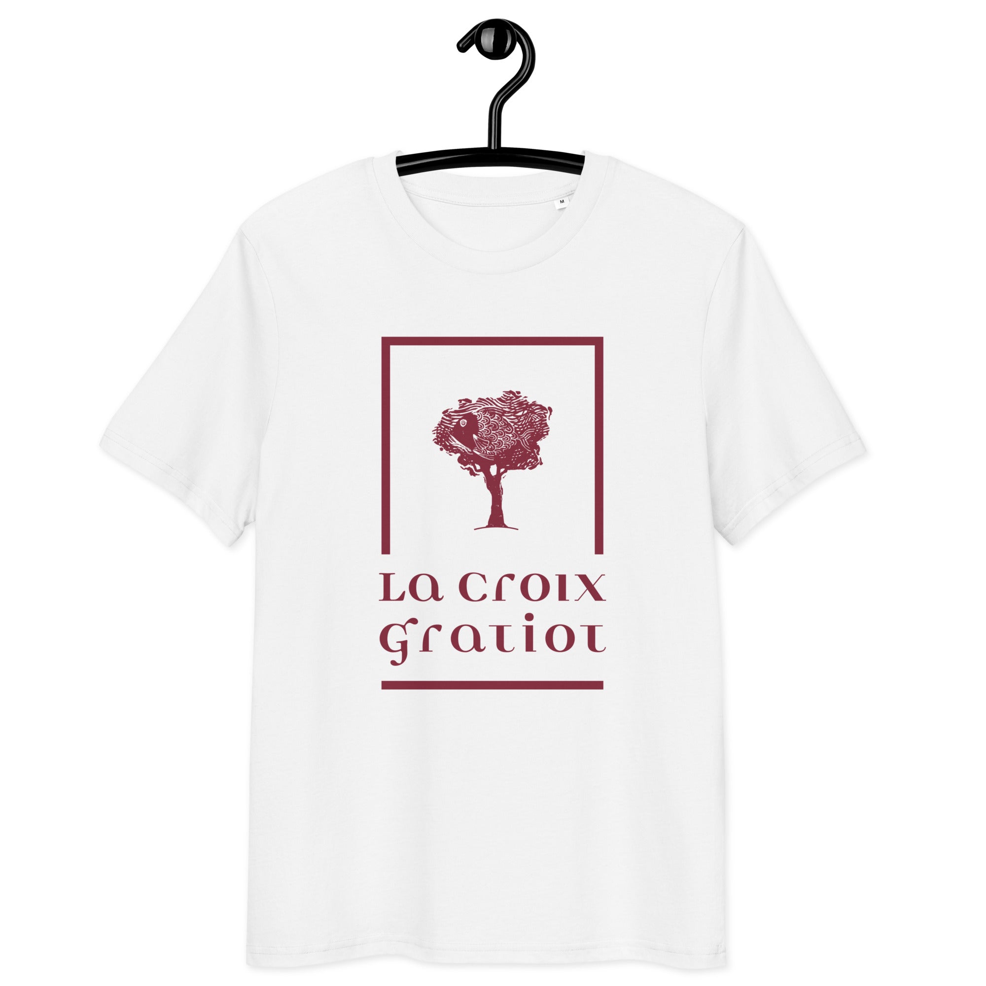 La Croix Gratiot - T-shirt unisexe en coton biologique - Imp. Coeur uniquement