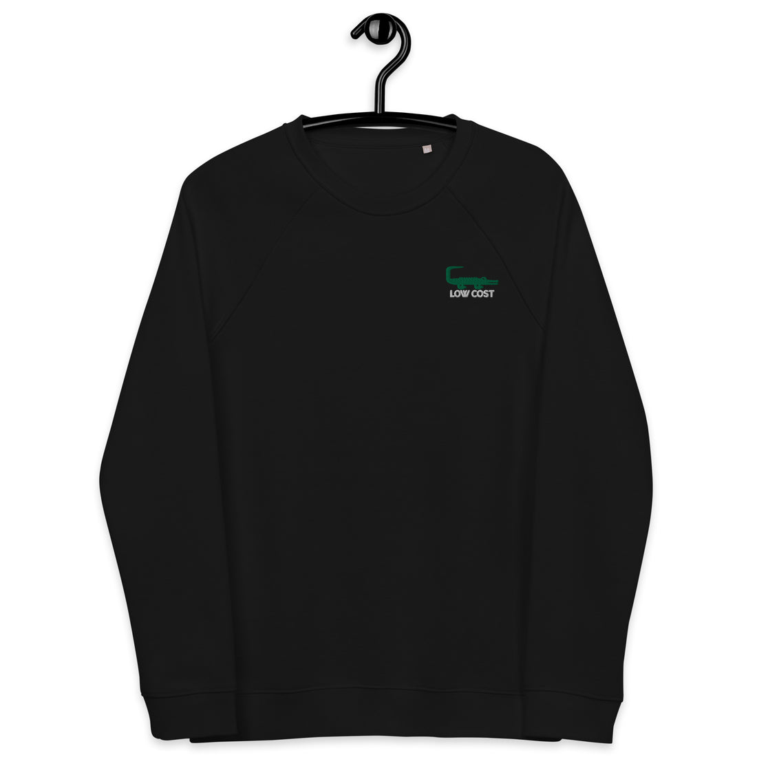 Low Cost - Sweat col rond écologique raglan unisexe - Brodé