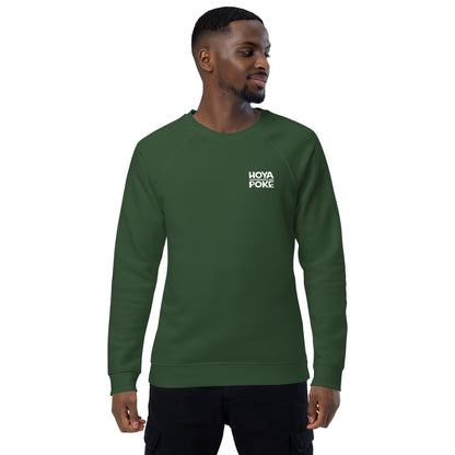 Hoya Poké - Sweat Col Rond écologique raglan unisexe impression cœur et dos