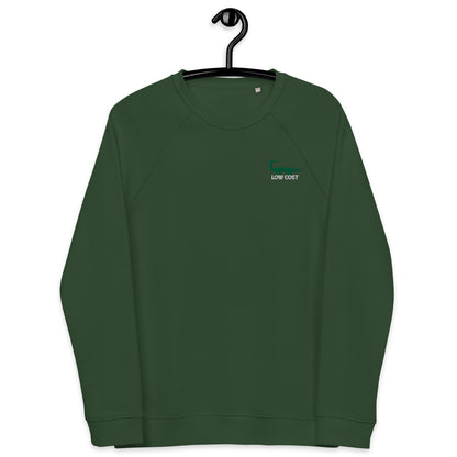 Low Cost - Sweat col rond écologique raglan unisexe - Brodé