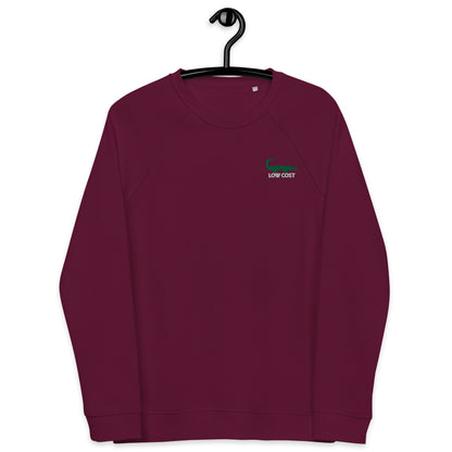 Low Cost - Sweat col rond écologique raglan unisexe - Brodé
