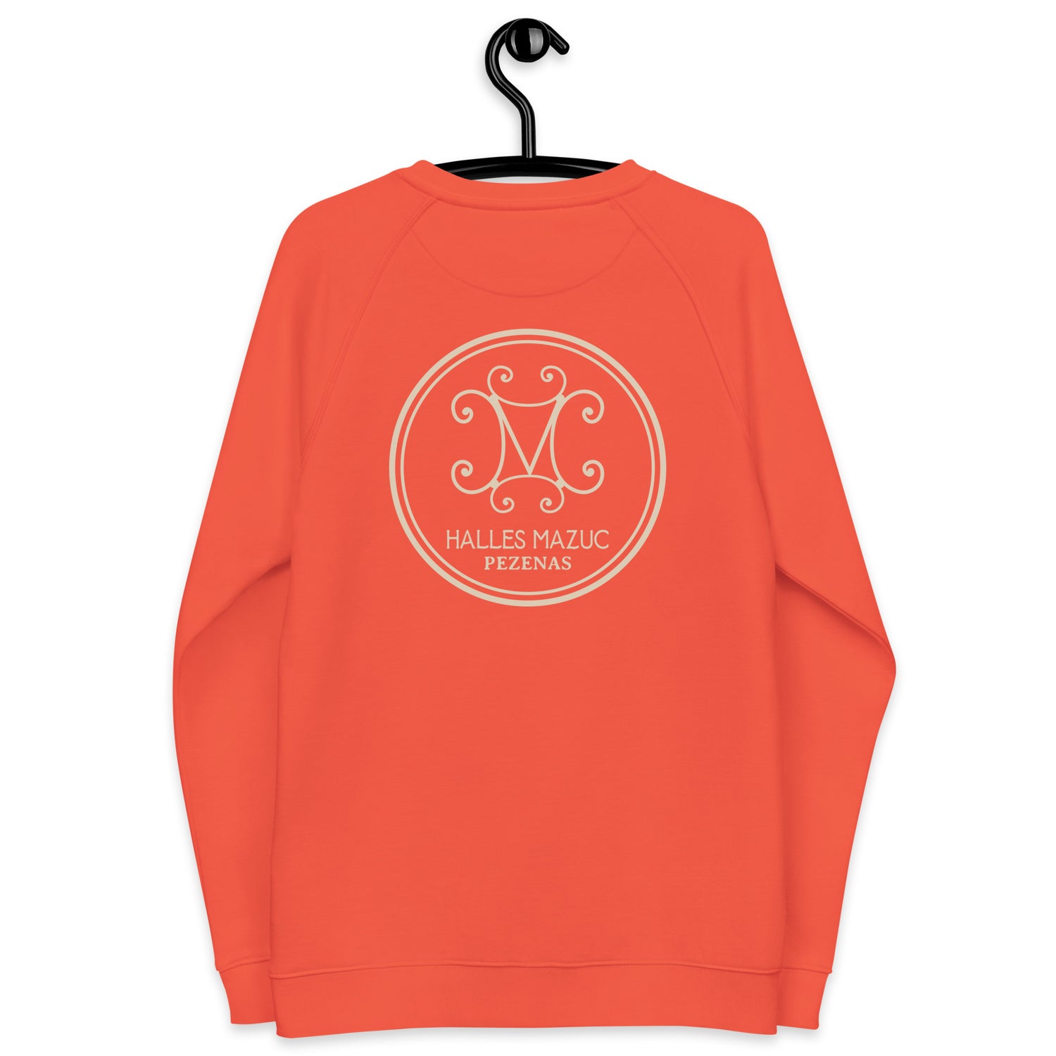 Halles Mazuc - Sweat Col Rond écologique raglan unisexe - Coeur et Dos