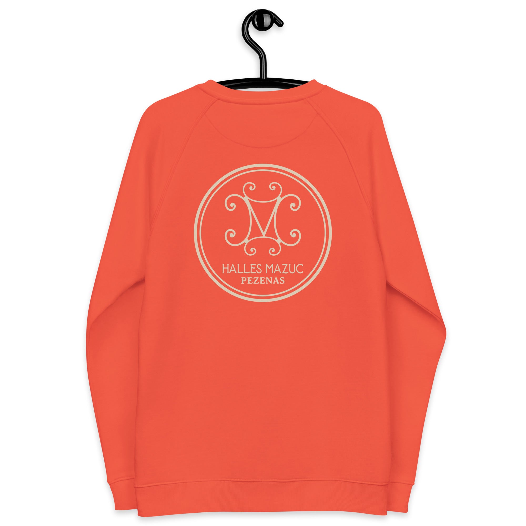 Halles Mazuc - Sweat Col Rond écologique raglan unisexe - Coeur et Dos