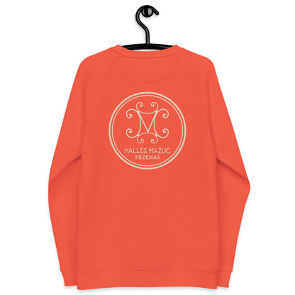 Halles Mazuc - Sweat Col Rond écologique raglan unisexe - Coeur et Dos