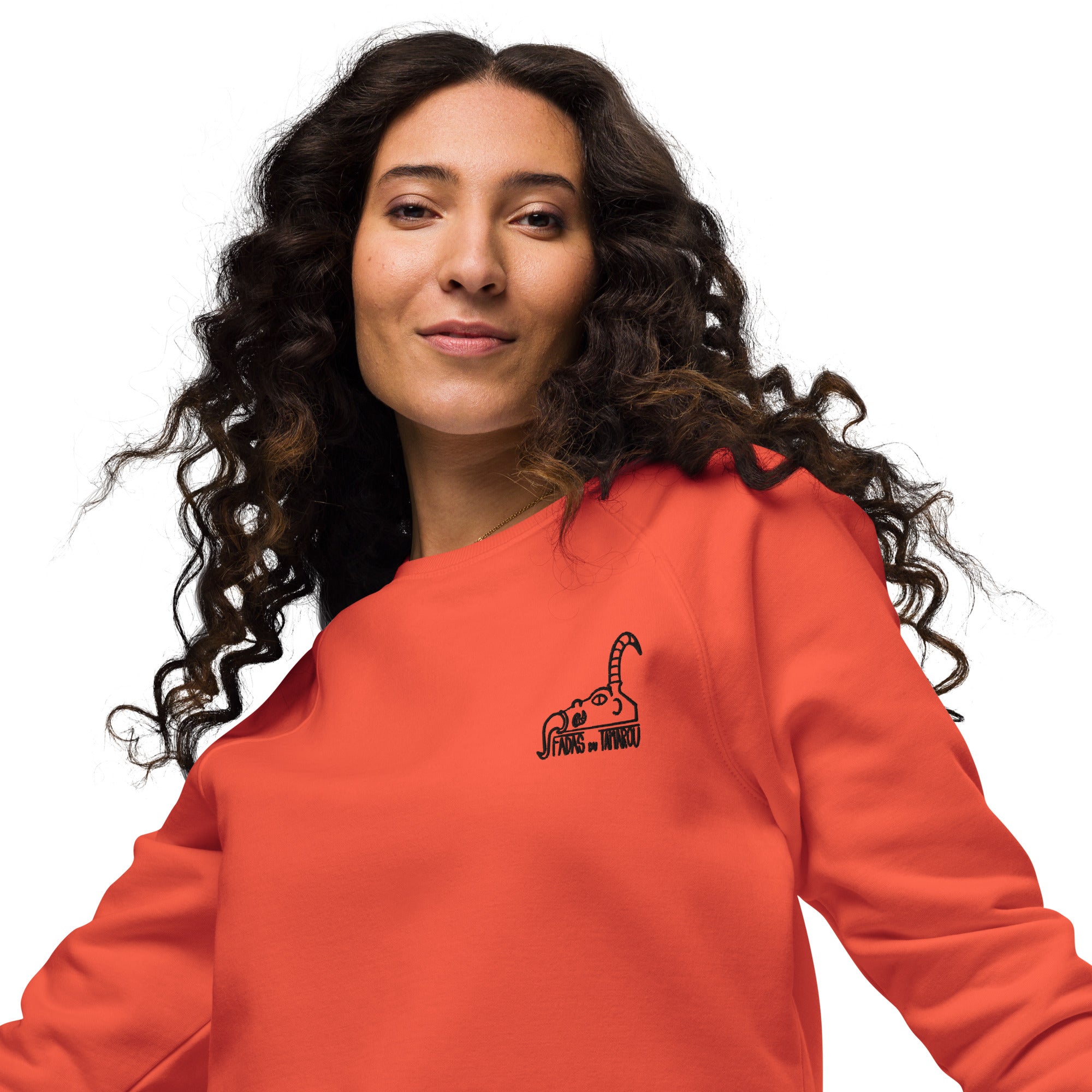 Fadas du Tamarou - Sweatshirt écologique raglan unisexe - Brodé
