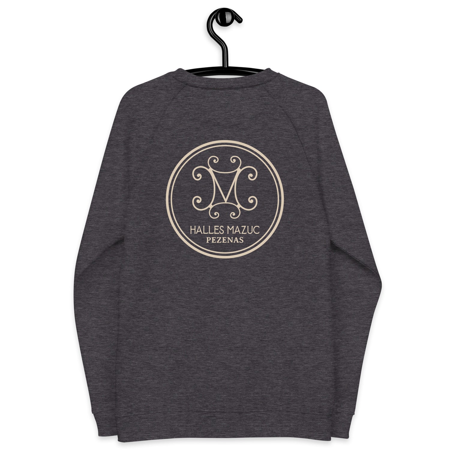 Halles Mazuc - Sweat Col Rond écologique raglan unisexe - Coeur et Dos