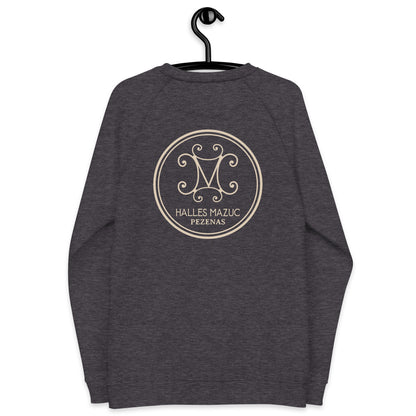 Halles Mazuc - Sweat Col Rond écologique raglan unisexe - Coeur et Dos