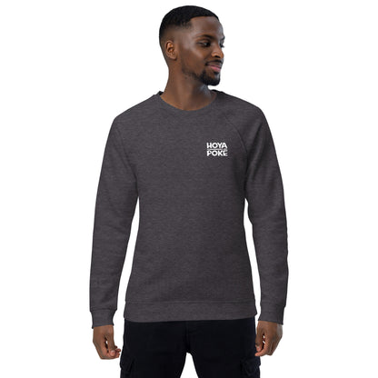 Hoya Poké - Sweat Col Rond écologique raglan unisexe impression cœur et dos