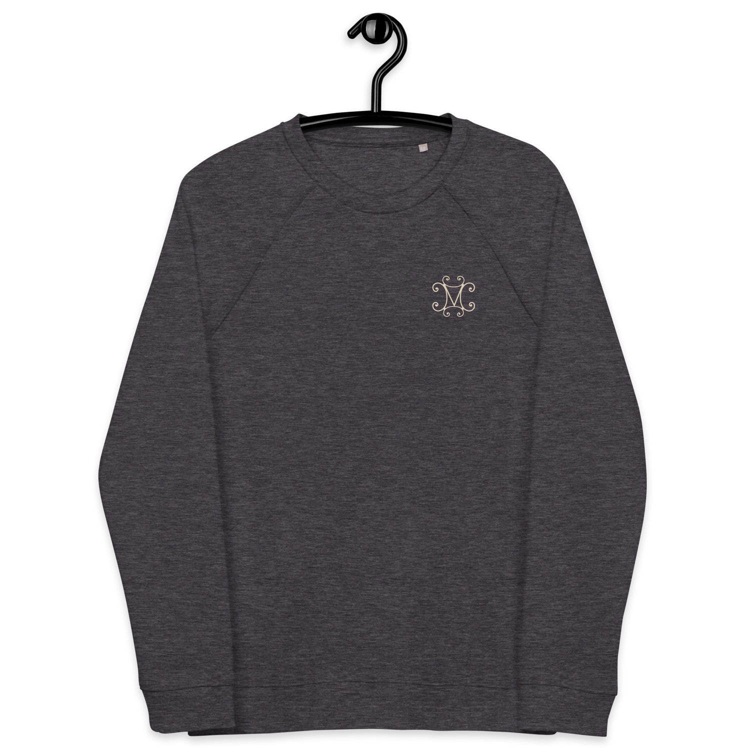Halles Mazuc - Sweat Col Rond écologique raglan unisexe - Coeur et Dos