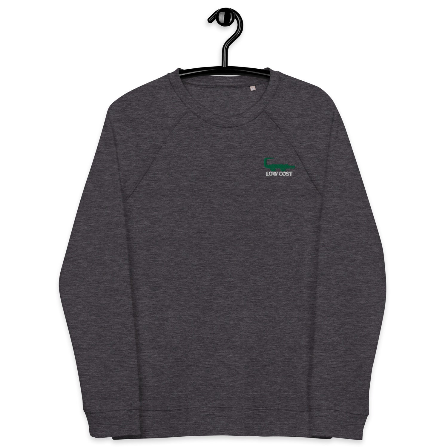 Low Cost - Sweat col rond écologique raglan unisexe - Brodé