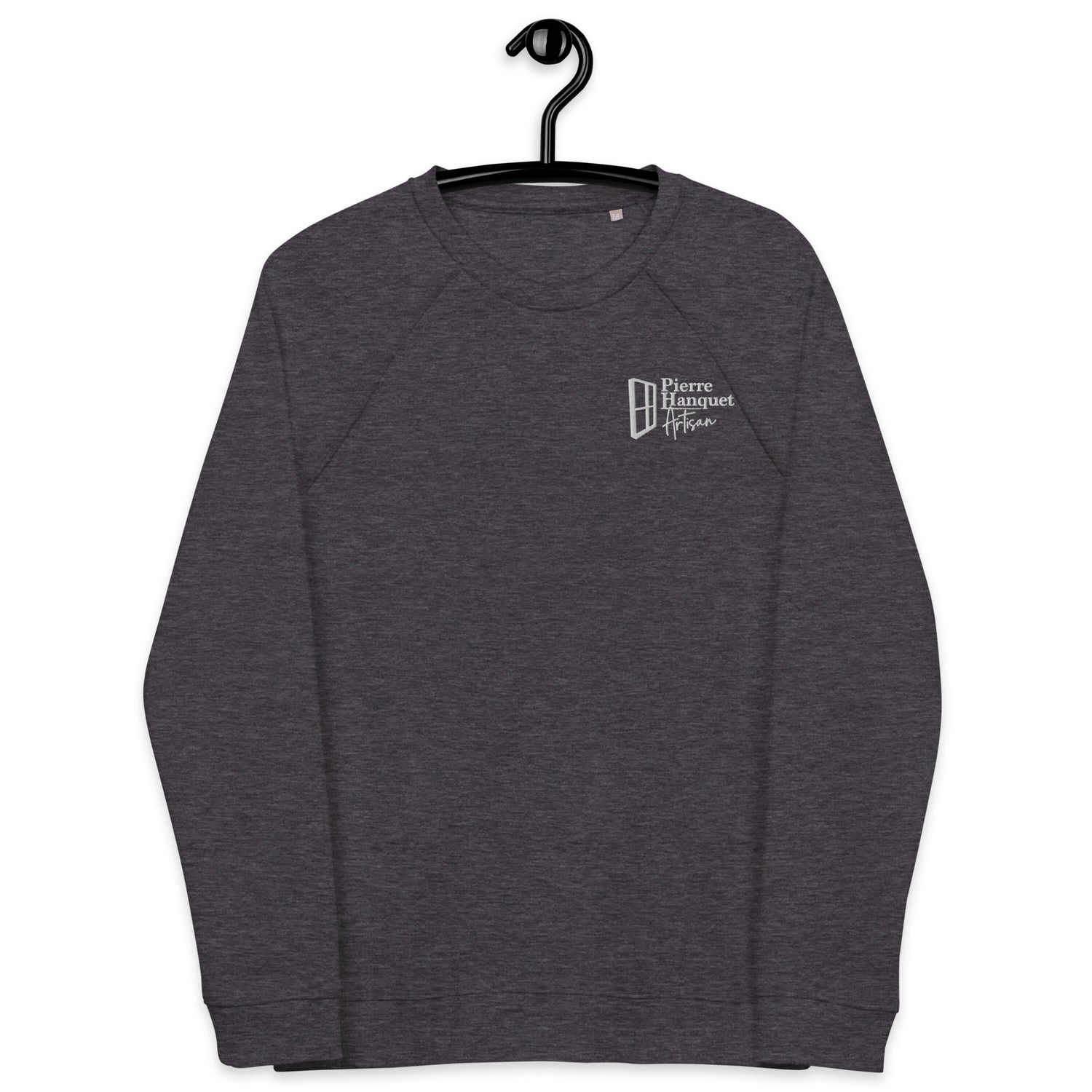 Pierre Hanquet - Sweat col rond écologique raglan unisexe - Brodé
