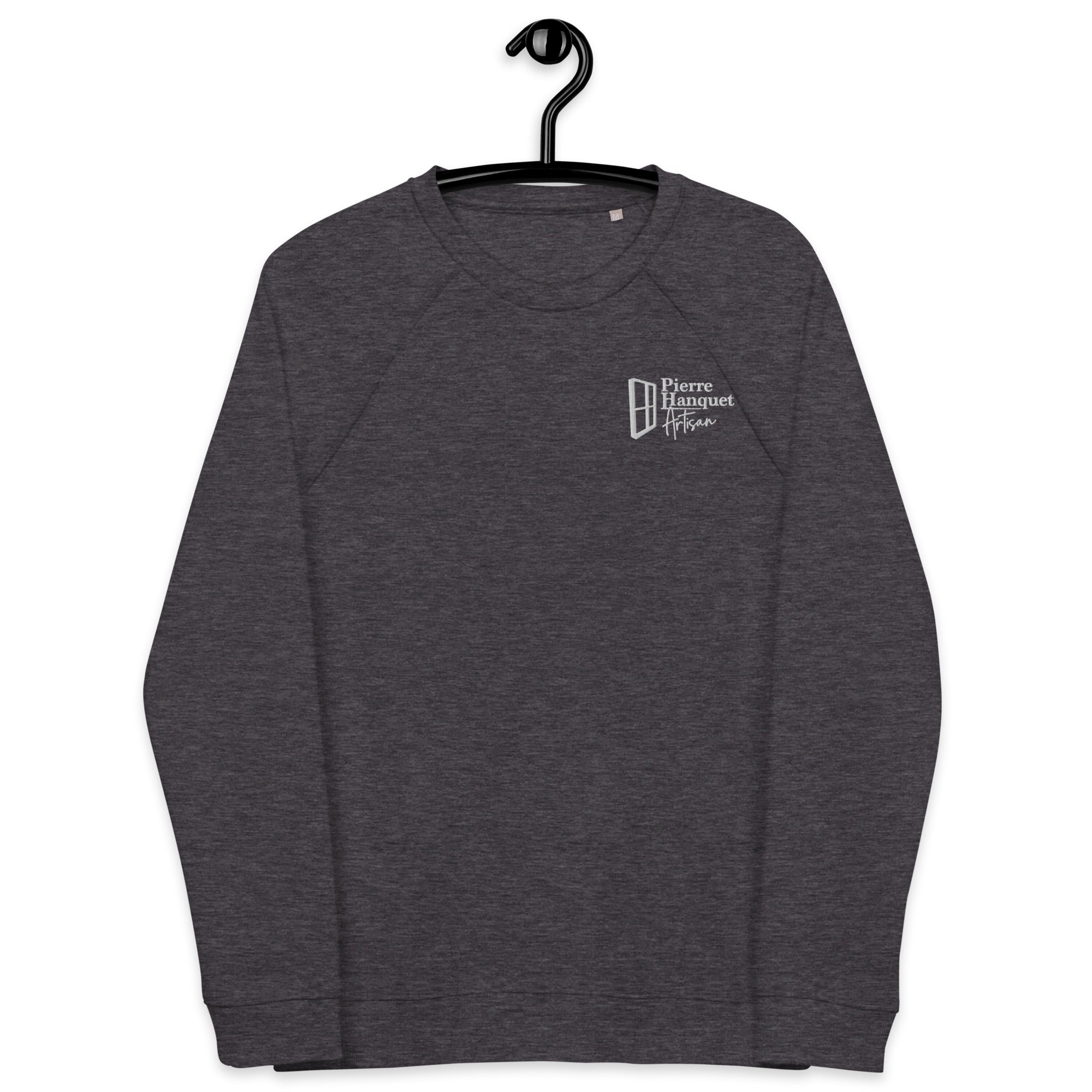 Pierre Hanquet - Sweat col rond écologique raglan unisexe - Brodé