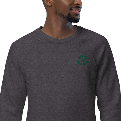 Hoya Poké - Sweat Col Rond écologique raglan unisexe brodé