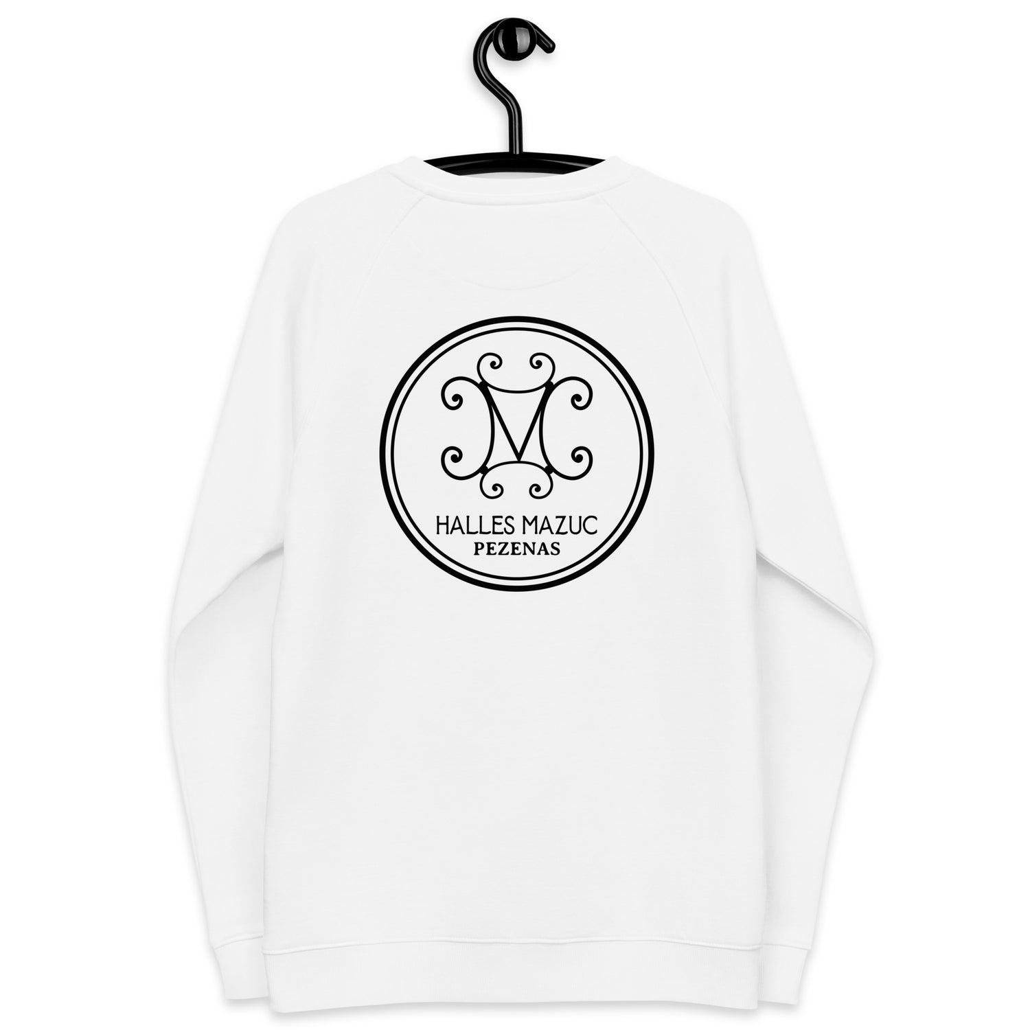 Halles Mazuc - Sweat Col Rond écologique raglan unisexe - Coeur et Dos