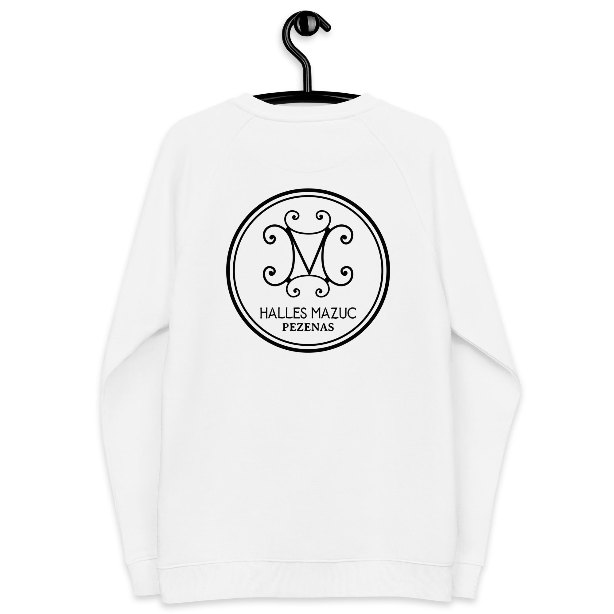 Halles Mazuc - Sweat Col Rond écologique raglan unisexe - Coeur et Dos