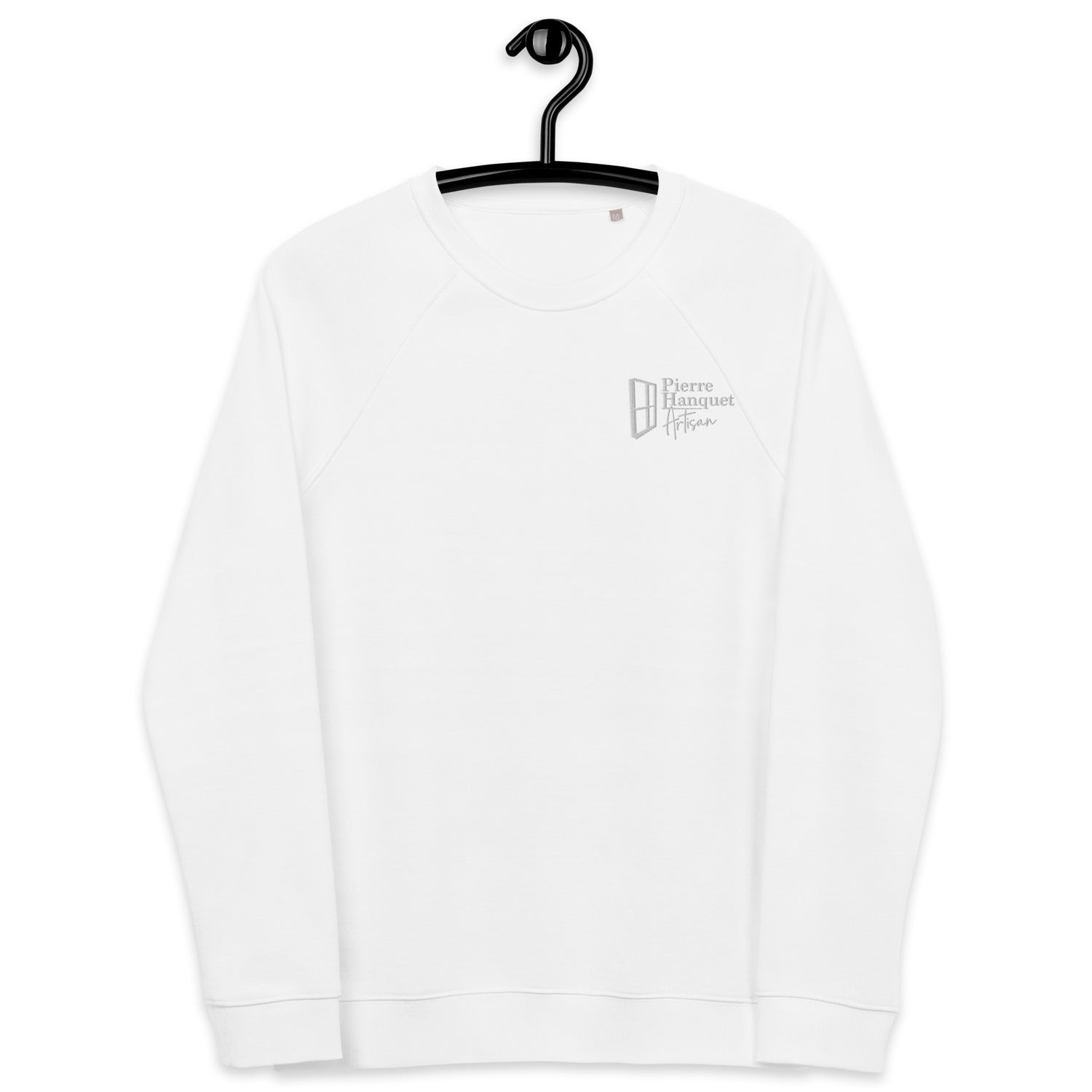 Pierre Hanquet - Sweat col rond écologique raglan unisexe - Brodé