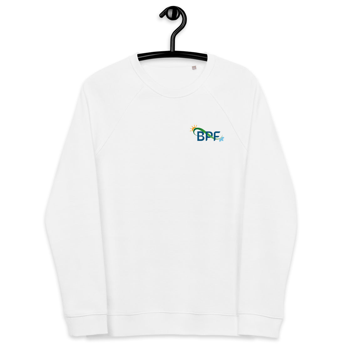 BPF - Sweatshirt écologique raglan unisexe - Coeur et Dos