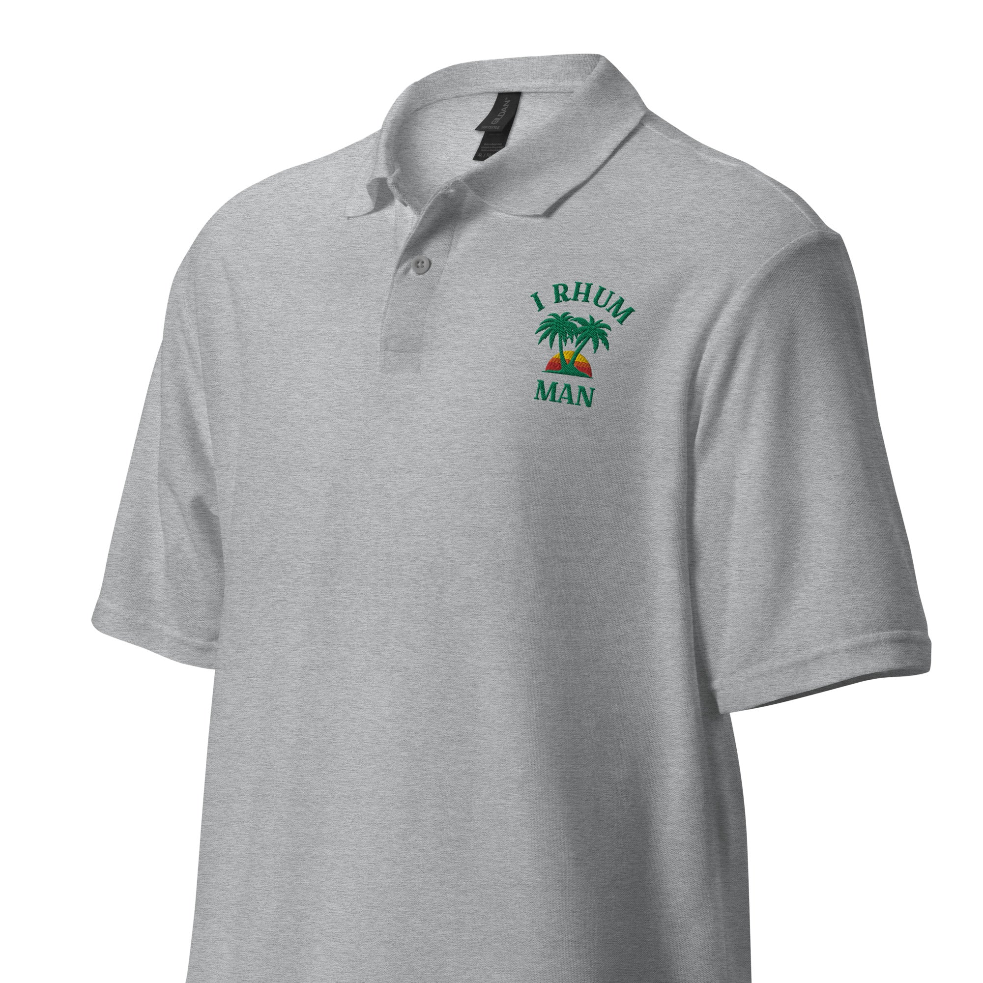 I Rhum Man - Polo piqué unisexe - Brodé