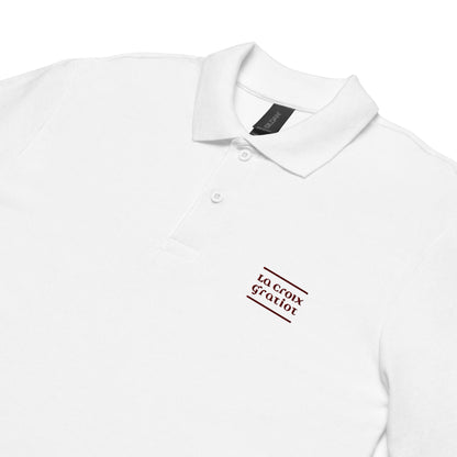La Croix Gratiot - Polo piqué unisexe - Brodé