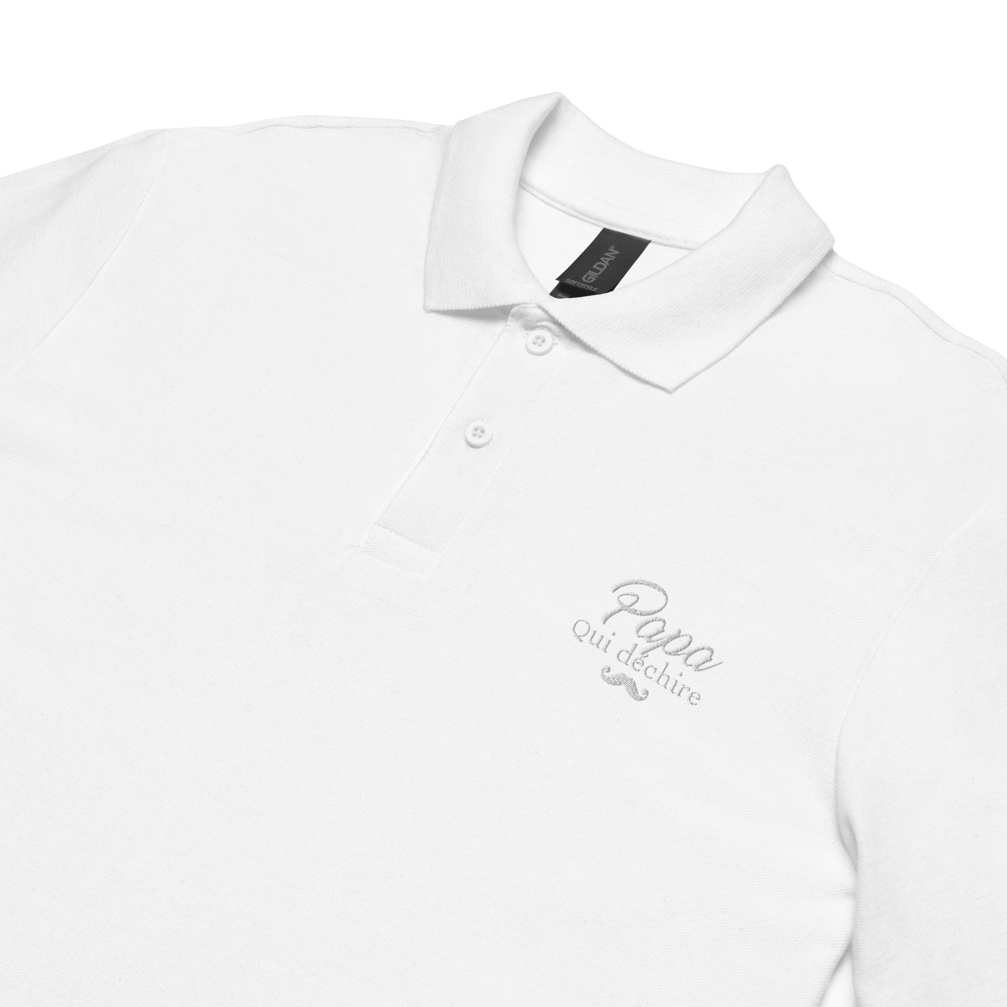 Papa qui déchire - Polo piqué unisexe - Brodé