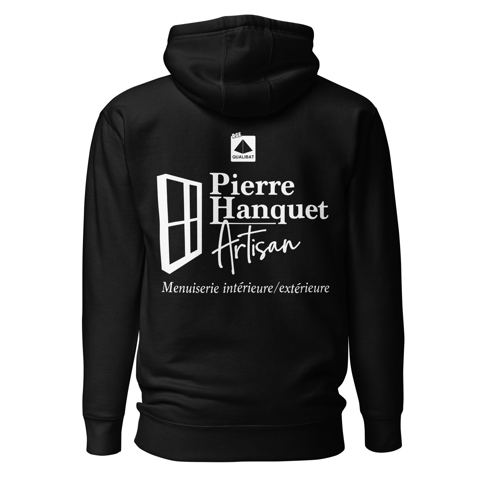 Pierre Hanquet - Sweat à Capuche Unisexe - Coeur Brodé et Dos