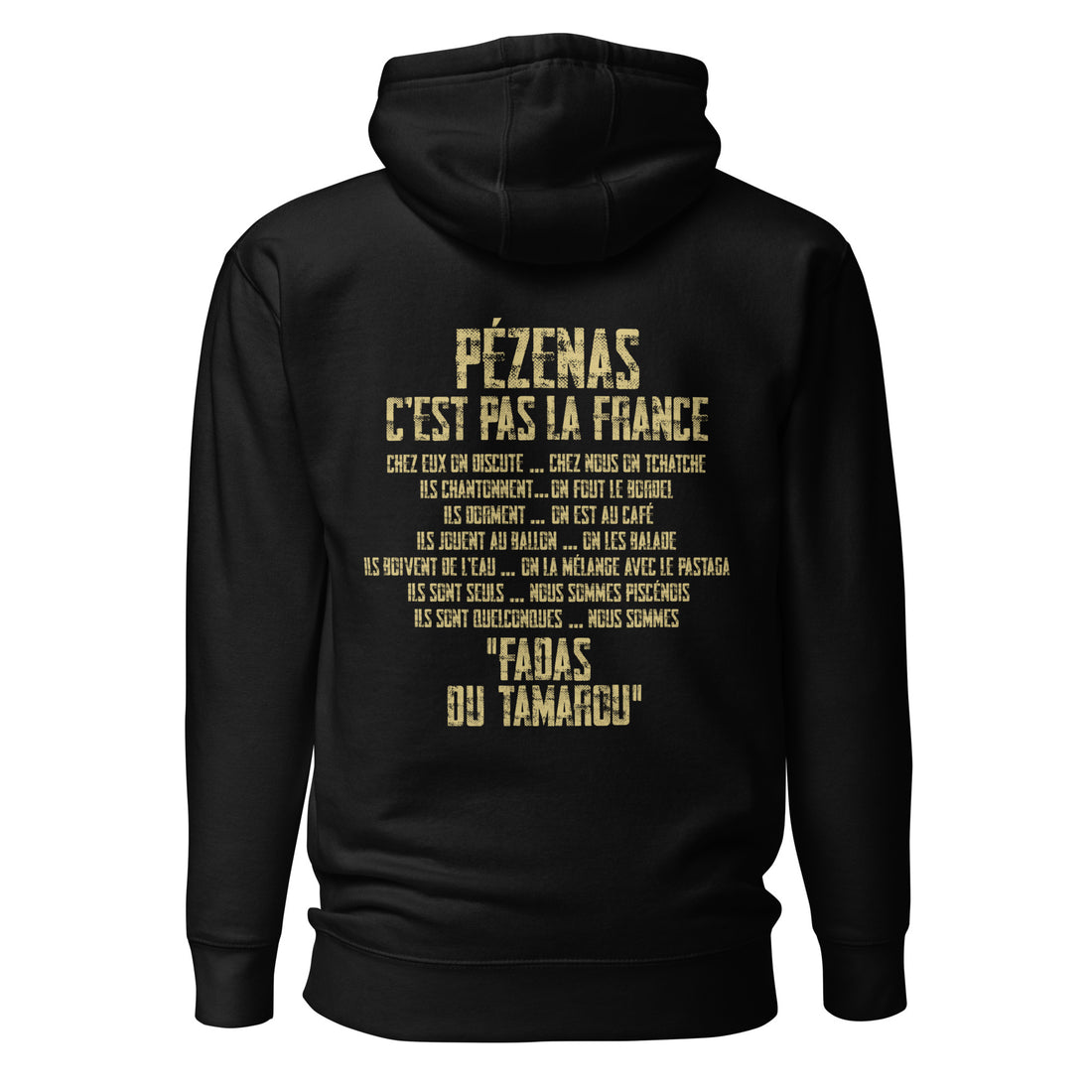Fadas du Tamarou - Sweat à Capuche Unisexe - Coeur &amp; dos