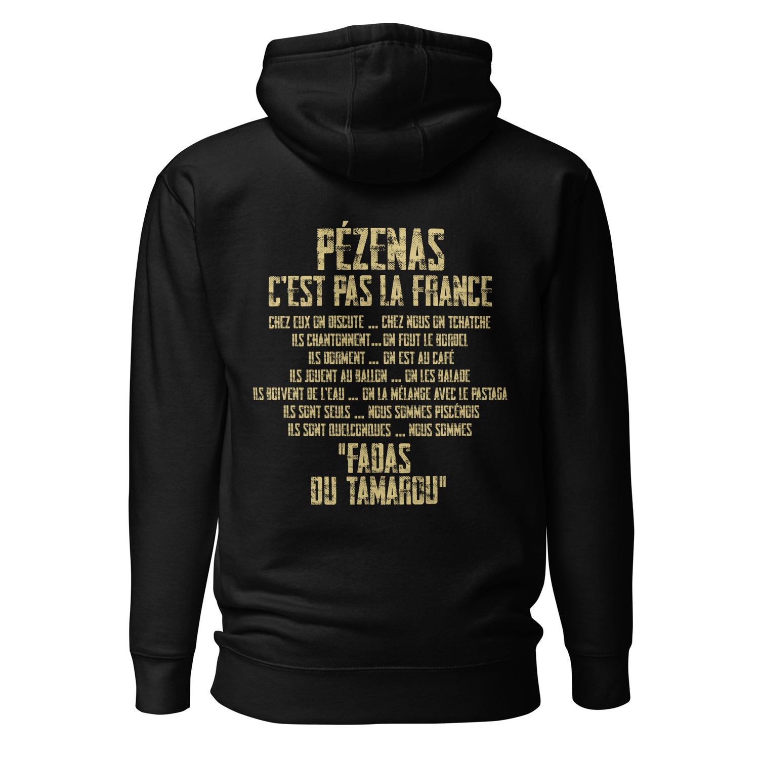 Fadas du Tamarou - Sweat à Capuche Unisexe - Coeur &amp; dos