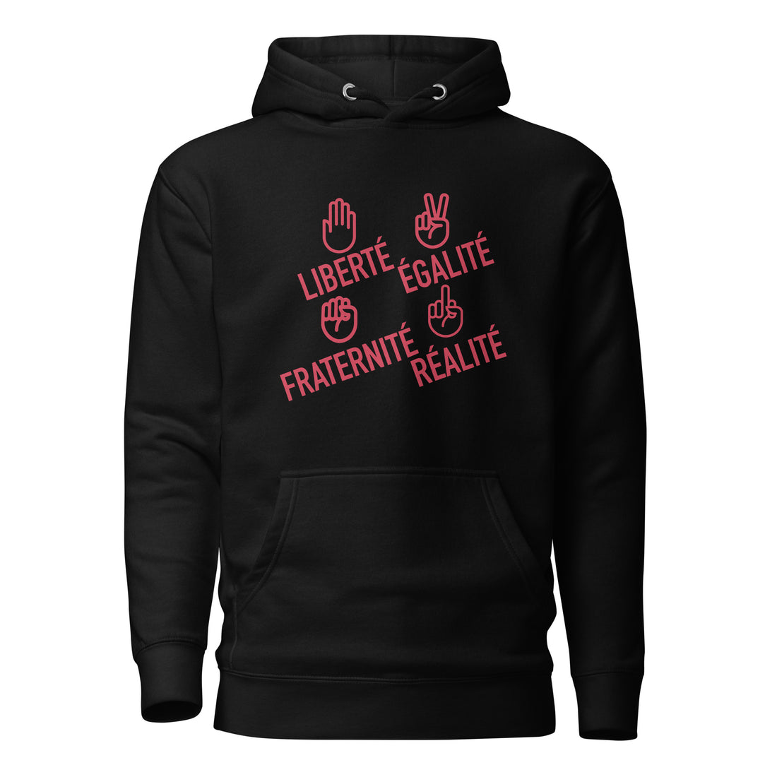 Liberté égalité fraternité réalité  - Sweat à Capuche Unisexe