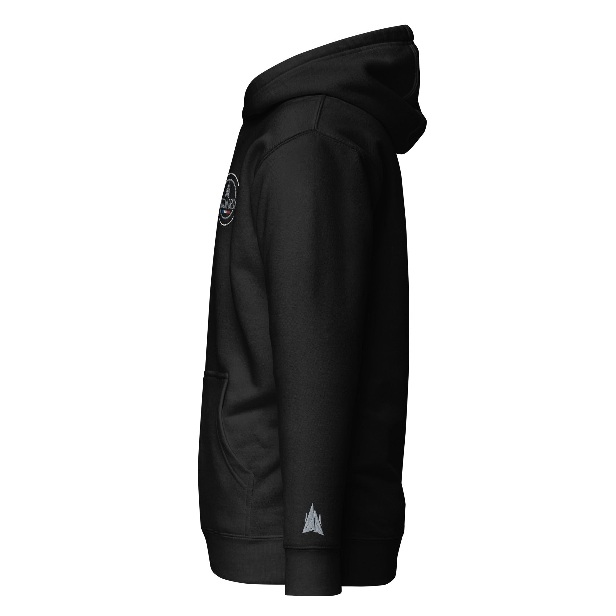 Couteau Delta - Sweat à Capuche Unisexe - Coeur et Poignet - Brodé