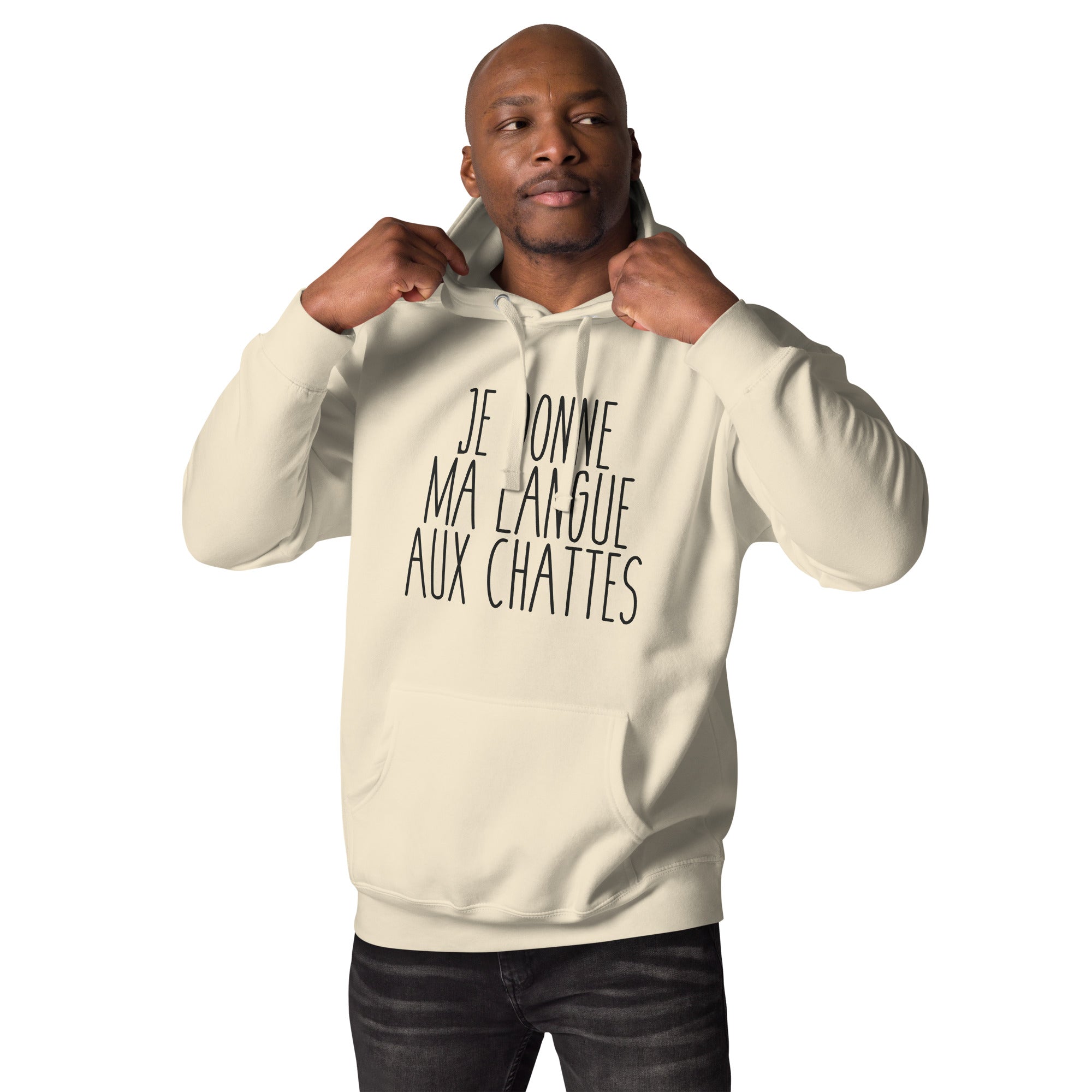 Je donne ma langue aux chattes - Sweat à Capuche Unisexe