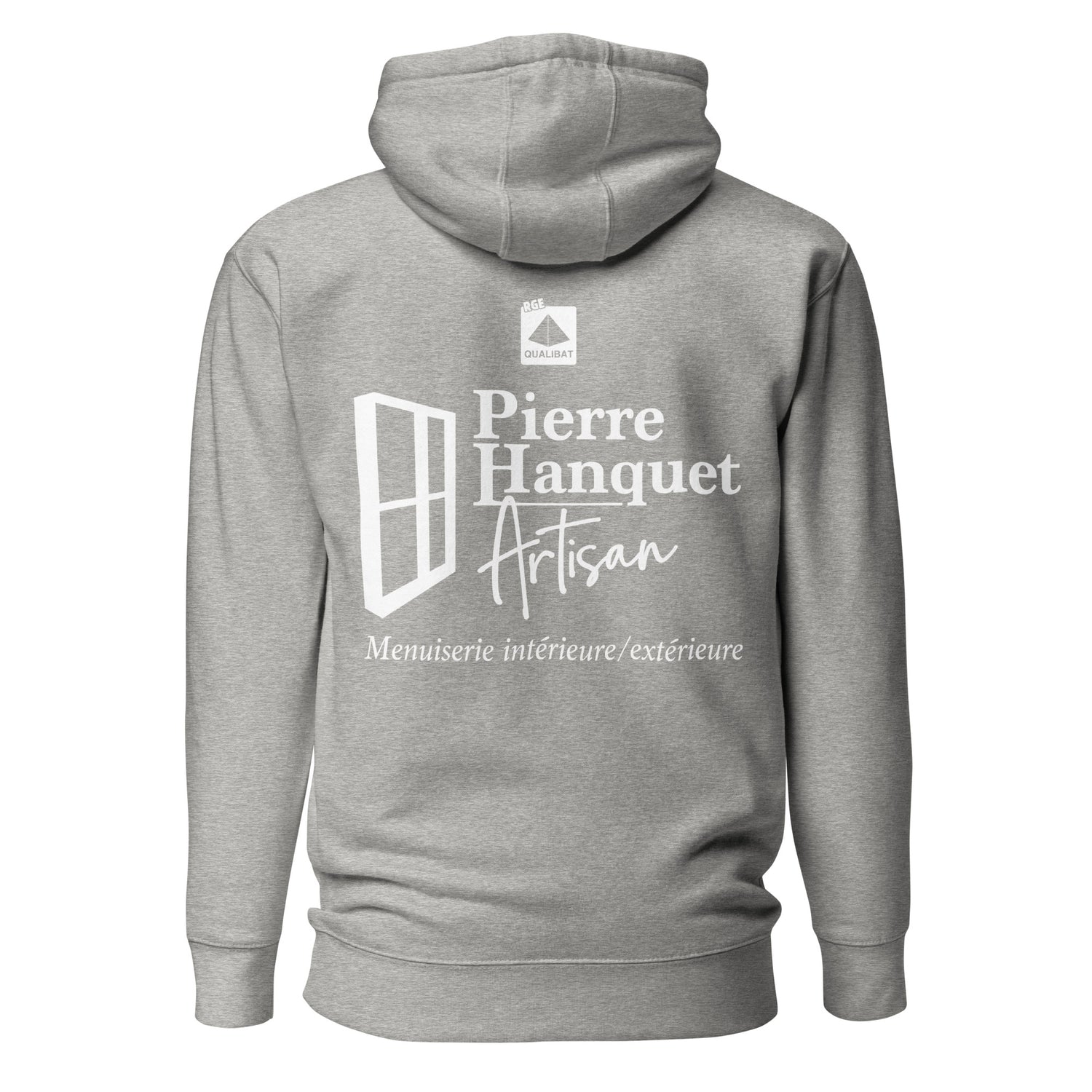 Pierre Hanquet - Sweat à Capuche Unisexe - Coeur Brodé et Dos