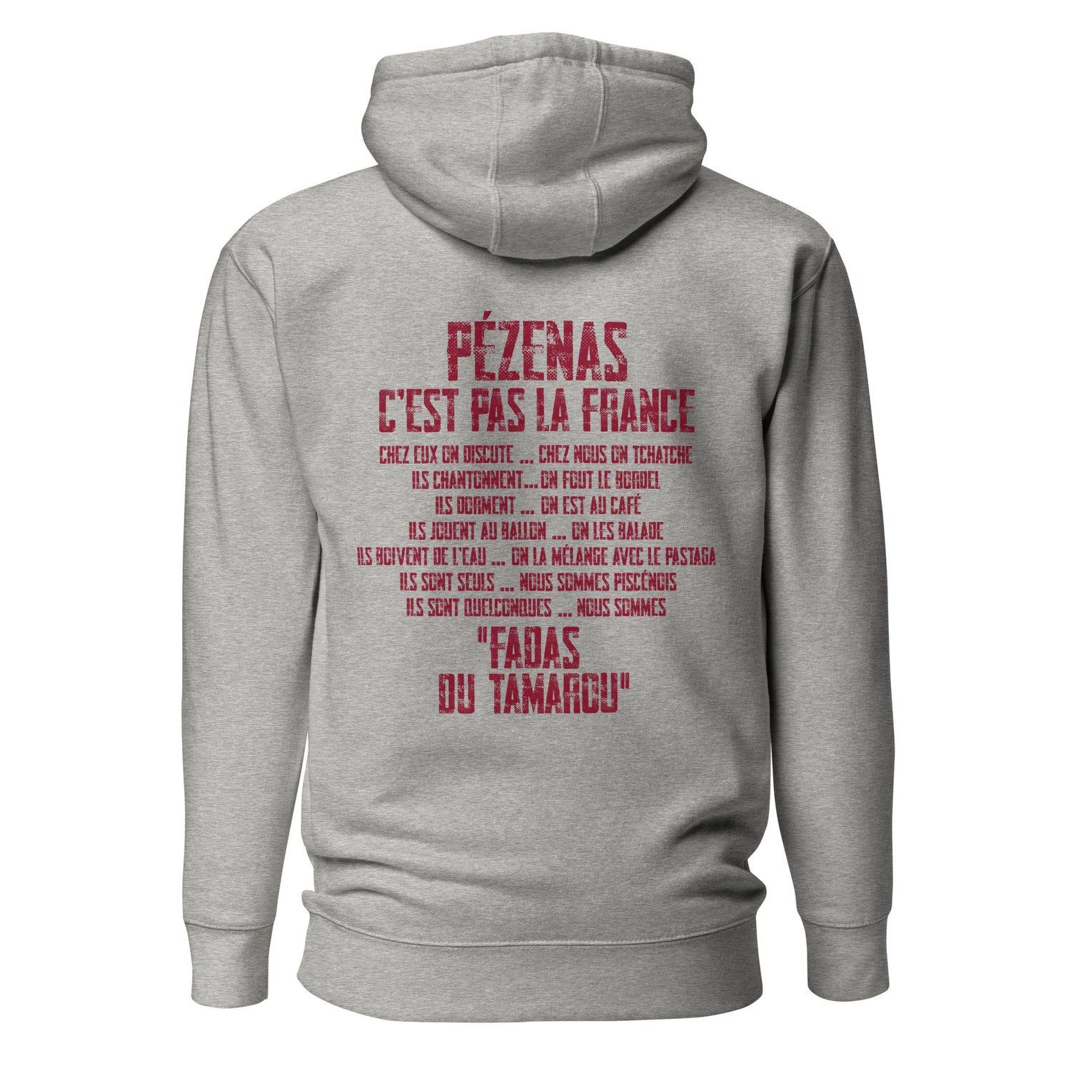 Fadas du Tamarou - Sweat à Capuche Unisexe - Coeur &amp; dos