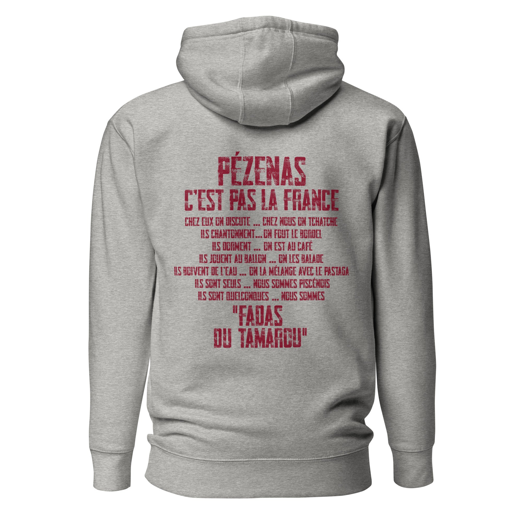 Fadas du Tamarou - Sweat à Capuche Unisexe - Coeur &amp; dos